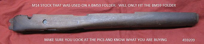 M14 STOCK FOR BM59 FOLDER