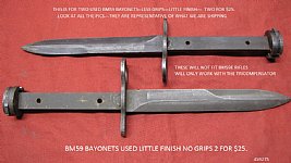 BM59 BAYONETS 2/$25.00